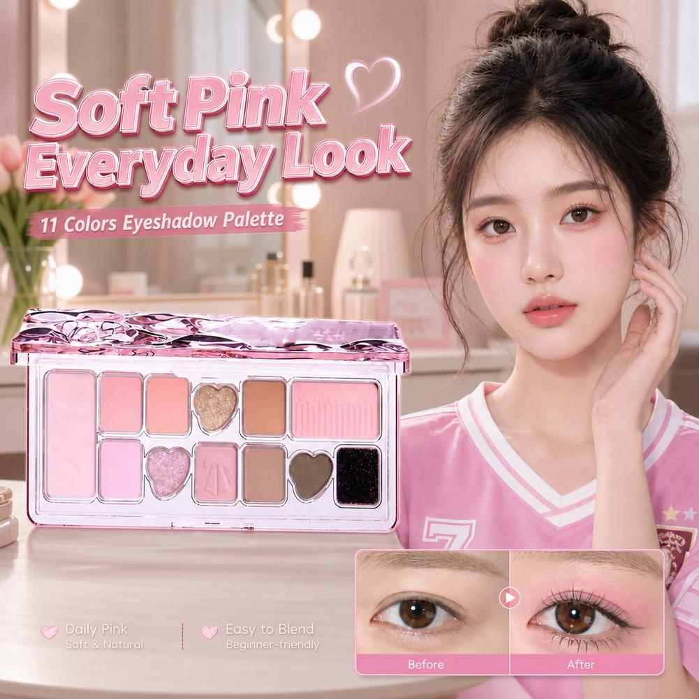 Merit Beauty Makeup - Palette Ombretti Capel 11 Colori, Effetto