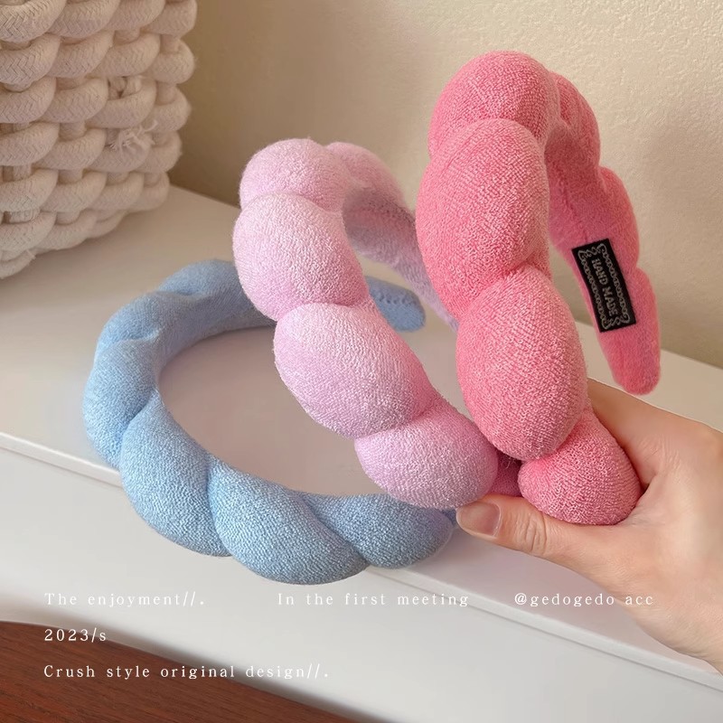 Beauty Makeup Sponge - Fasce per capelli retrò gonfie Fasce
