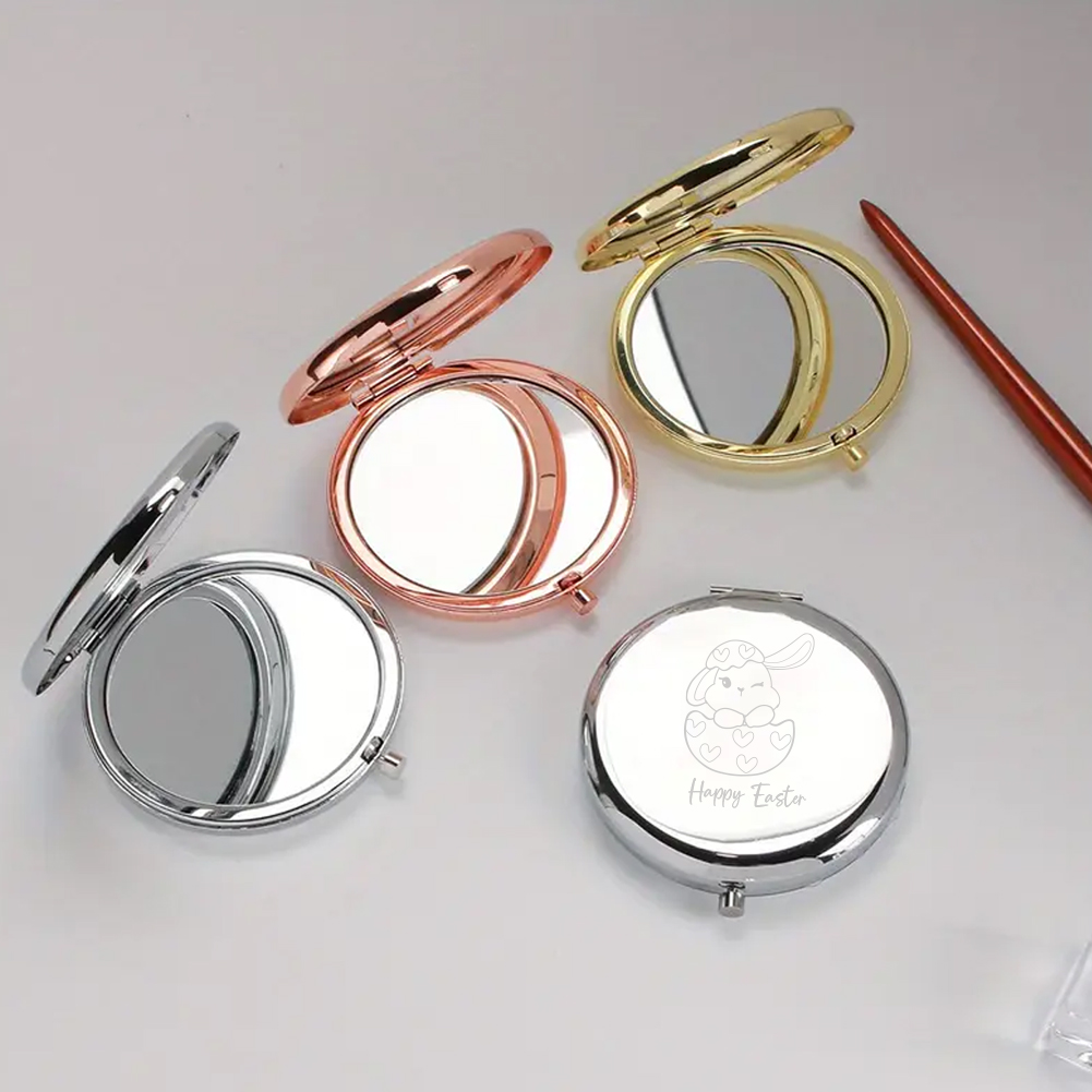 Beauty And Makeup - 1 pezzo Specchietto tascabile rotondo con