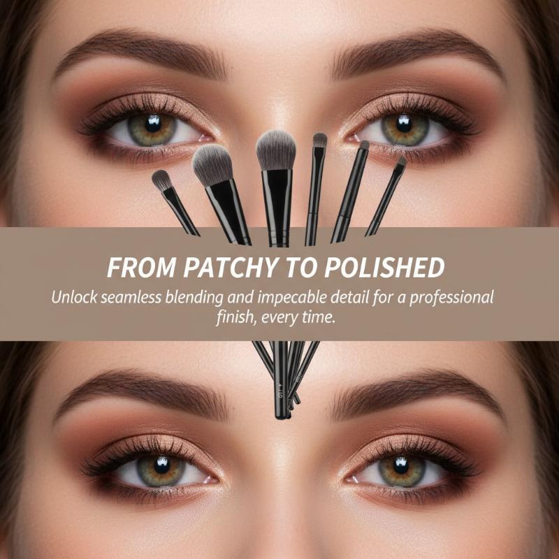 Beauty Makeup Eyeshadow - Set di 5/6/8/10 Pennelli per Trucco