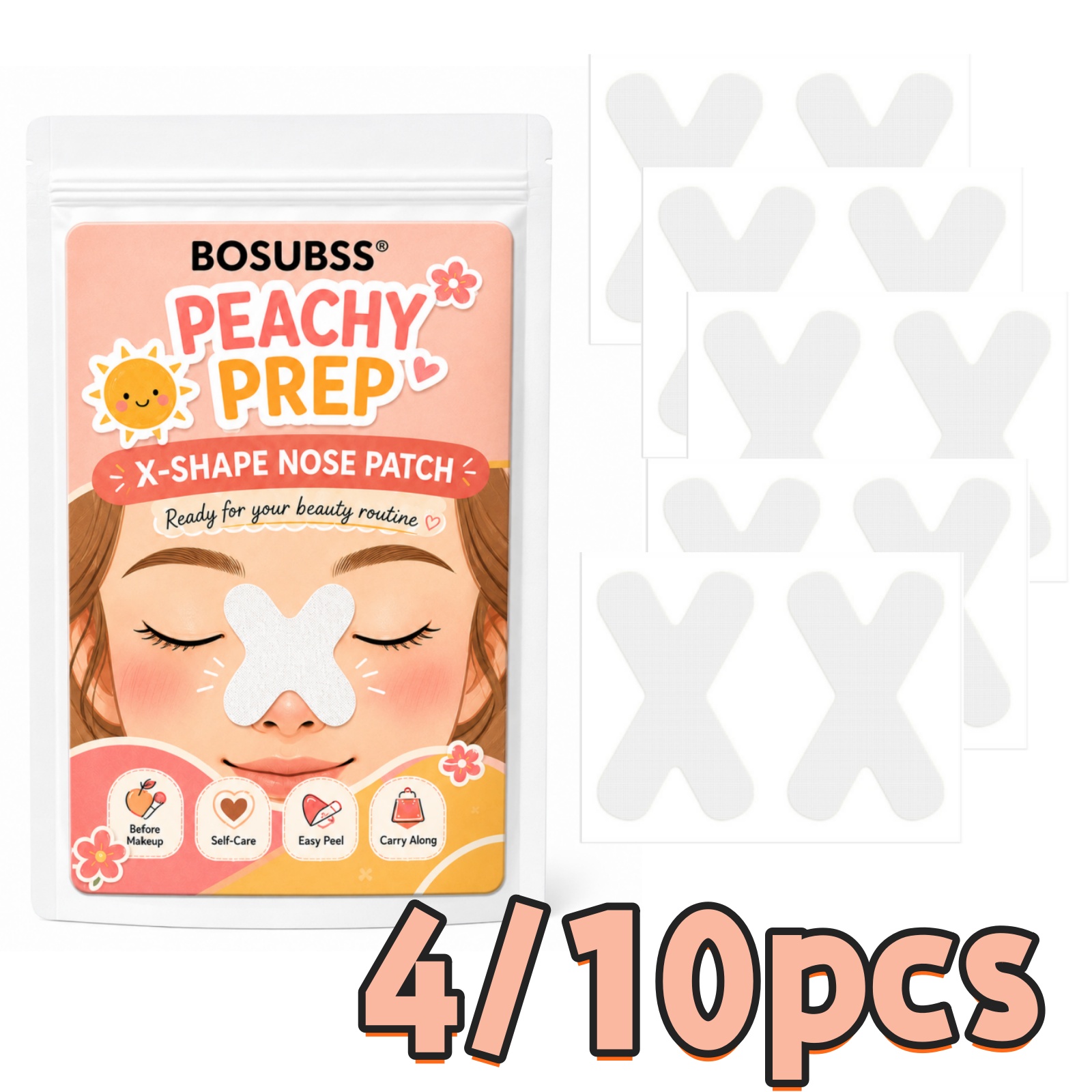 X Beauty Makeup - Set di 4/10 Cerotti Nasali a