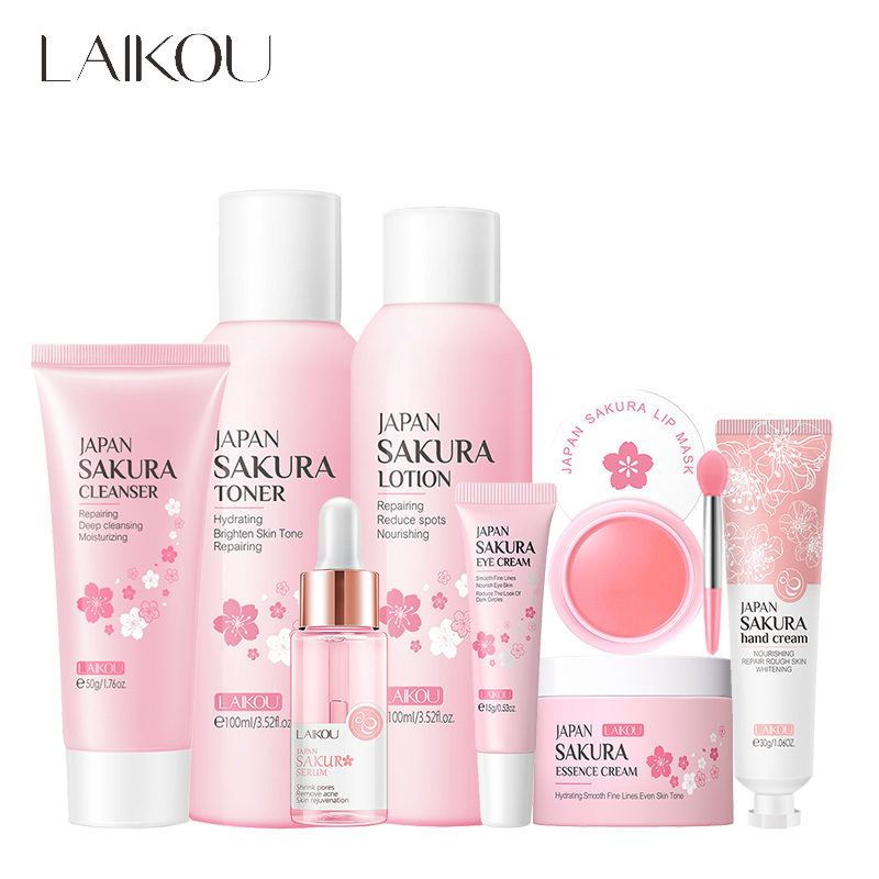 LAIKOU 8Pcs Sakura Set per la  - Beauty Makeup Cream recensione e prezzo